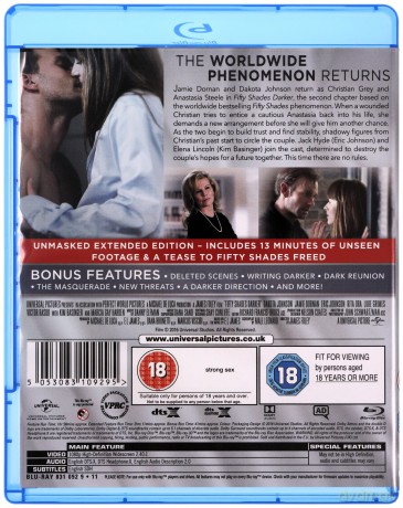 Fifty Shades Freed 3-Movie Boxset (Pięćdziesiąt Twary Greya) [3xBlu-Ray]