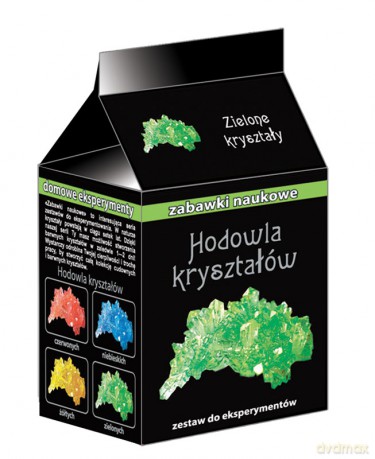 Hodowla kryształów zielone kryształy