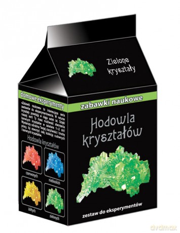Hodowla kryształów zielone kryształy