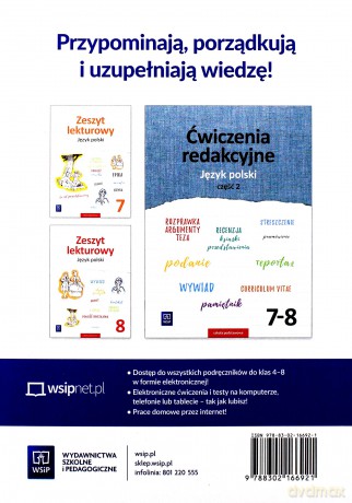 Język polski. Gramatyka i stylistyka zeszyt ćwiczeń dla klasy 7 szkoły podstawowej - Zofia Czarnecka-Rodzik [KSIĄŻKA]