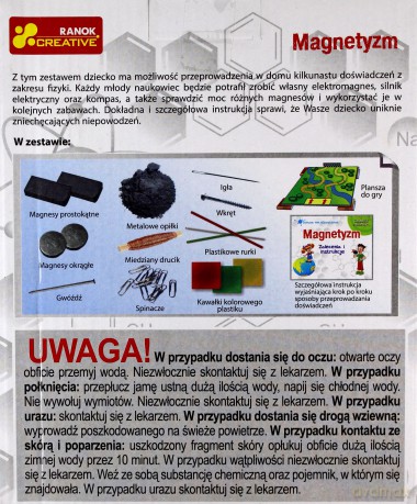 Magnetyzm. Domowe minilaboratorium