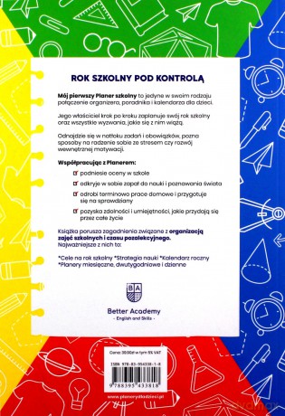 Mój pierwszy planer szkolny. Rok szkolny pod kontrolą - Anna Zawadzka [KSIĄŻKA]