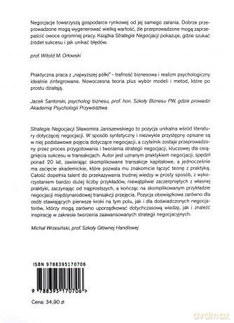 Strategie negocjacji - Sławomir Janiszewski [KSIĄŻKA]