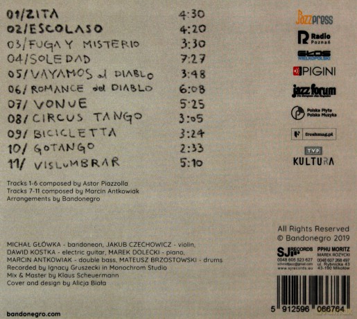 Bandonegro: !Hola Astor [CD]