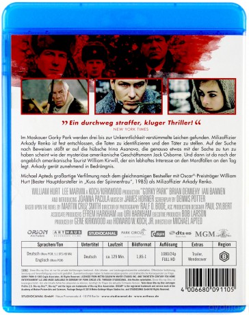 Gorky Park (Park Gorkiego) [Blu-Ray]