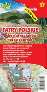 Tatry Polskie Schematy szlaków turystycznych laminowane