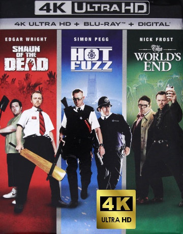 The Three Flavors Cornetto Trilogy: Shaun of the Dead / Hot Fuzz / The World's End (Wysyp żywych trupów / Ostre psy / To już koniec) [3xBlu-Ray 4K]+[3xBlu-Ray]