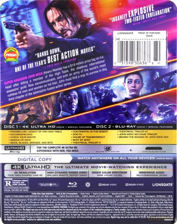 John Wick: Chapter 3 - Parabellum [Blu-Ray 4K]+[Blu-Ray]