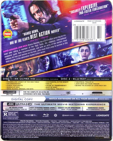 John Wick: Chapter 3 - Parabellum [Blu-Ray 4K]+[Blu-Ray]