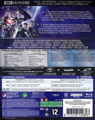 Avengers: Endgame (Avengers: Koniec gry) [Blu-Ray 4K]+[Blu-Ray]