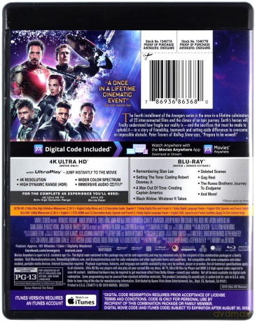 Avengers: Endgame (Avengers: Koniec gry) [Blu-Ray 4K]+[2xBlu-Ray]