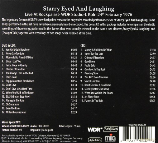 Starry Eyed And Laughing: Live At Rockpalast [CD]+[DVD]