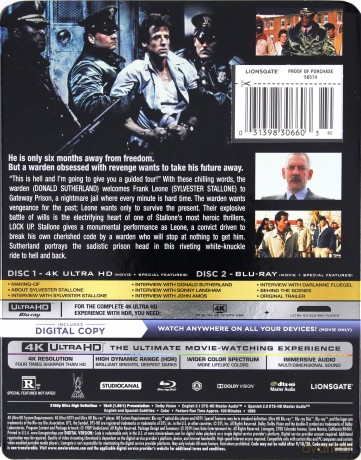 Lock Up (Osadzony) [Blu-Ray 4K]+[Blu-Ray]