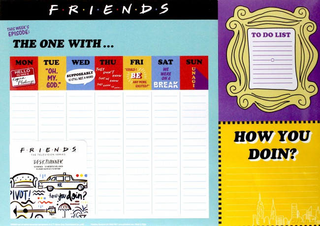 Friends (Przyjaciele) Weekly Planner