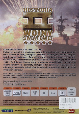 Historia II Wojny Światowej 15: Bombami w Niemcy IX1939-IV 1944 [DVD]