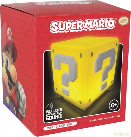 Super Mario Mini Question Block Lampka