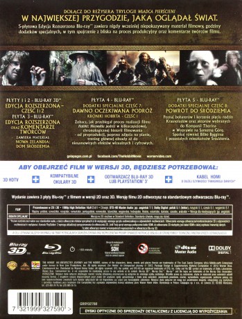 Hobbit: Trylogia Wydanie Rozszerzone 3D Pakiet [6xBlu-Ray 3D]+[9xBlu-Ray]