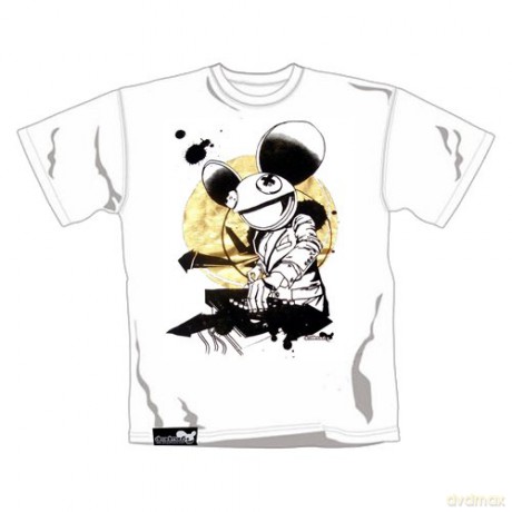 Deadmau5: Deadmau5 DJ, White, Men's, (S) [T-Shirt]