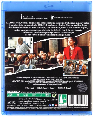 Music Box (Pozytywka) [Blu-Ray]