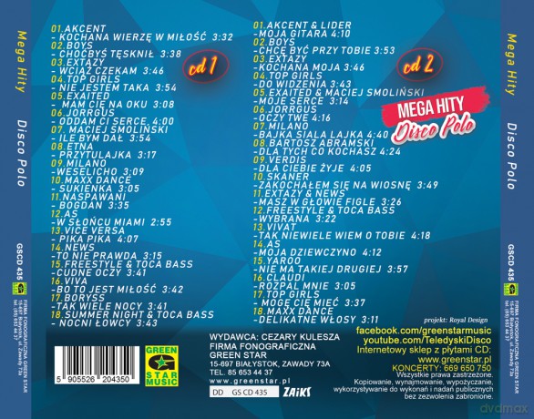 Ostróda - Mega Hity Disco Polo (edycja Olsztyn) [2CD]