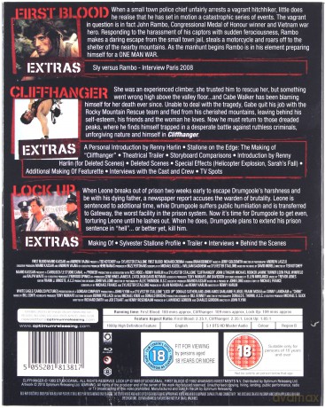 Stallone Collection: First Blood / Cliffhanger / Lock Up (Rambo: Pierwsza Krew / Na krawędzi / Osadzony) [3xBlu-Ray]