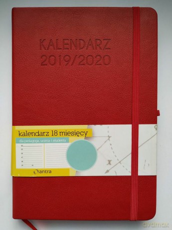 Kalendarz A5 2019/2020 czerwony [KALENDARZ]