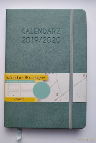 Kalendarz A5 2019/2020 miętowy [KALENDARZ]
