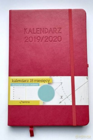 Kalendarz A5 2019/2020 różowy [KALENDARZ]