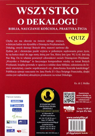 Wszystko o dekalogu. Biblia, nauczanie kościoła, praktyka życia - Jacek Molka [KSIĄŻKA]