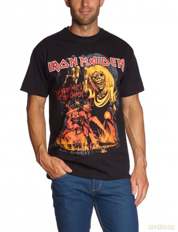 Iron Maiden: Number Of The Beast, Black, Men's, (S) [T-Shirt]