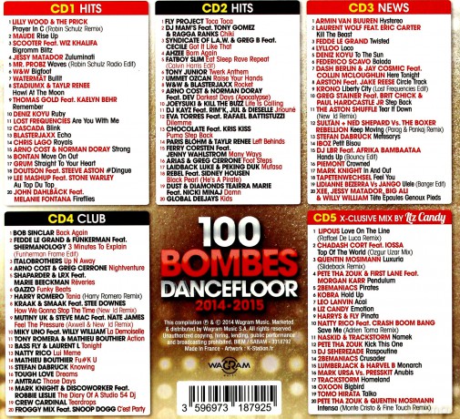 100 Bombes Dancefloor 2014-2015 [5CD]