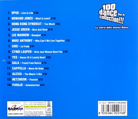 100 Dance Collection!!! Vol.4 [CD]