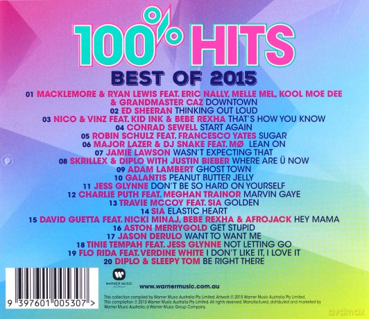 100% Hits Best of 2015 [CD]