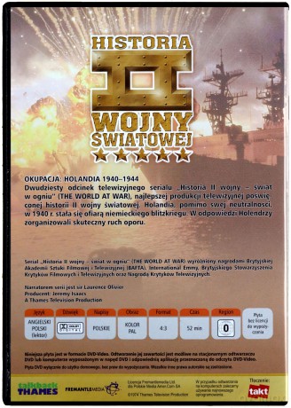 Historia II Wojny Światowej 20: Okupacja Holandia 1940-44 [DVD]