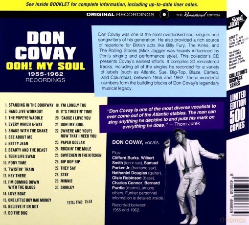 Don Covay: 1955-1962 Recordings-Don Covay [CD]