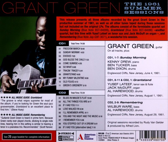 Grant Green: 1961 Summer Sessions [2CD]