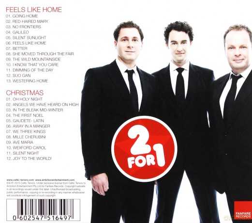 Celtic Tenors: 2 for 1 (Feels Like Home Chr [2CD]