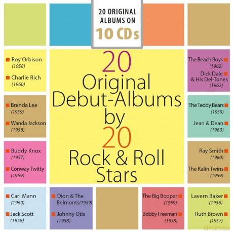 20 Original Debut-Albums By 20 Rock'N'Roll Stars [10CD]