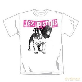 Sex Pistols: Bull Dog White, Men's, (XL) [T-Shirt]