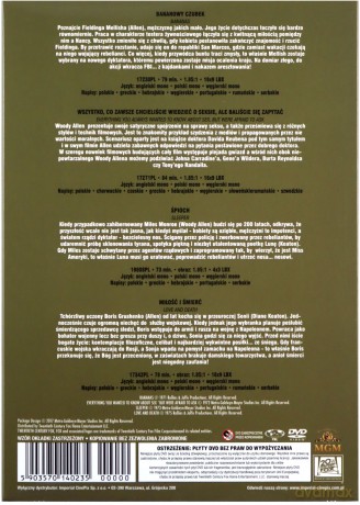Woody Allen Kolekcja 1: Bananowy czubek / Wszystko co chcielibyście wiedzieć o seksie, ale baliście się zapytać / Śpioch / Miłość i śmierć [4DVD]