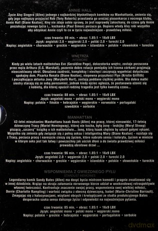 Woody Allen Kolekcja 2: Annie Hall / Wnętrza / Manhattan / Wspomnienia z gwiezdnego pyłu BOX [4DVD]