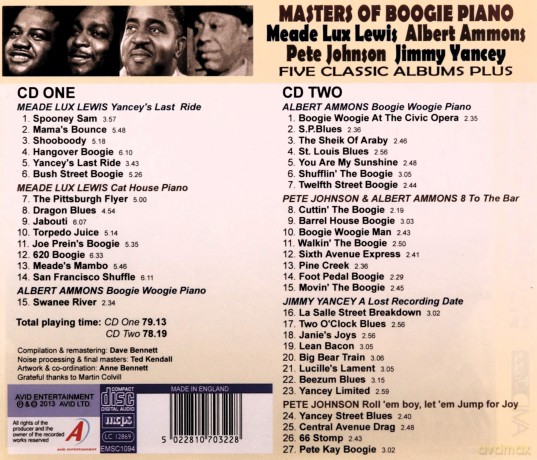 Meade Lux Lewis: 5 Classic Albums Plus [2CD]