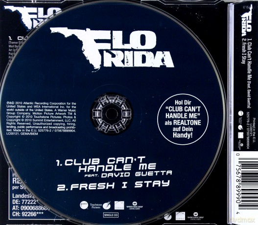Flo Rida & David Guetta: Club Can't Handle Me (2track) [CD]