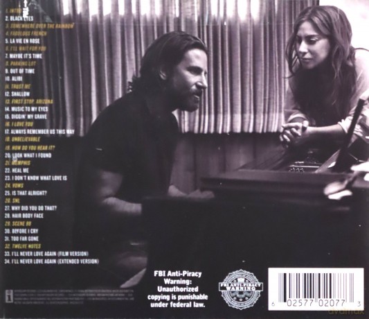 A Star Is Born soundtrack (Narodziny Gwiazdy) (Lady Gaga) [CD]