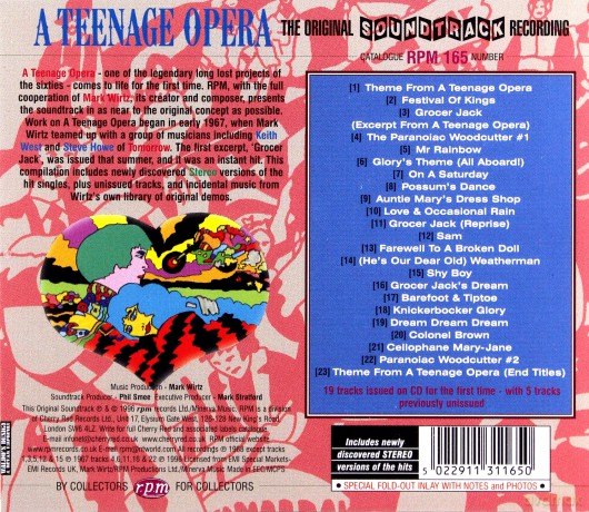 A Teenage Opera: Original Soundtrack Recording [CD]