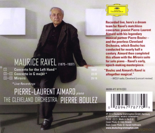 Pierre-Laurent Aimard: Ravel: Piano Concertos, Miroirs [CD]