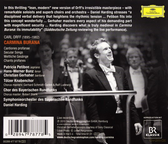 Daniel Harding: Orff: Carmina Burana [CD]