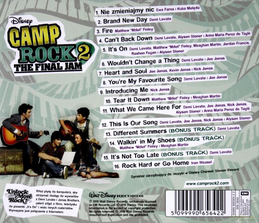 Camp Rock 2 (Polska Wersja) soundtrack [CD]