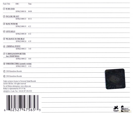 Robyn: Body Talk Pt.2 [CD]