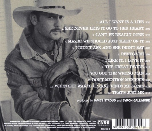 Tim Mcgraw: All I Want [CD]